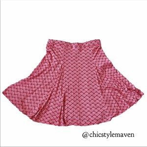 Max Studio Sz S knit skirt pink / coral NWT